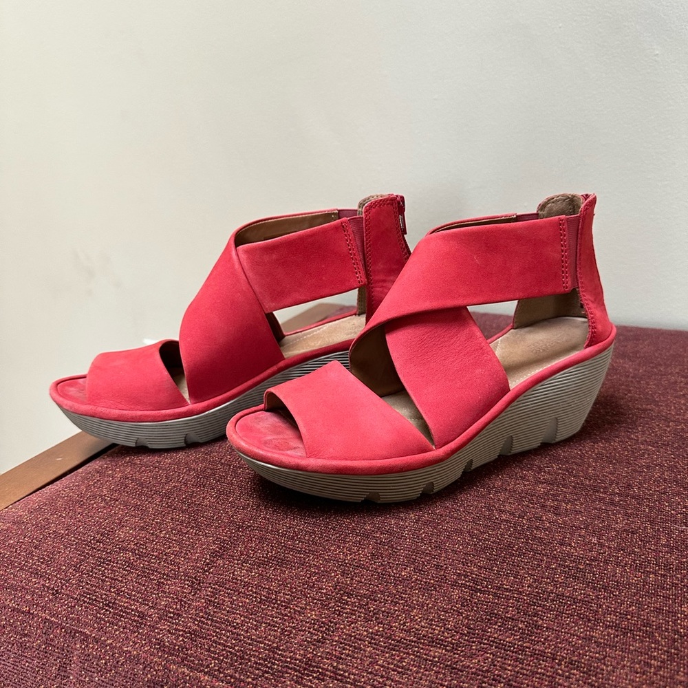 Clarks Artisan Strappy Wedge Sandal